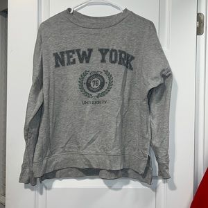 Oversized crew neck